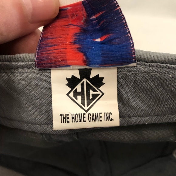 Vintage NBA Toronto Raptors Basketball The Home Game Gray Red Strap Back Hat Cap - Picture 12 of 14